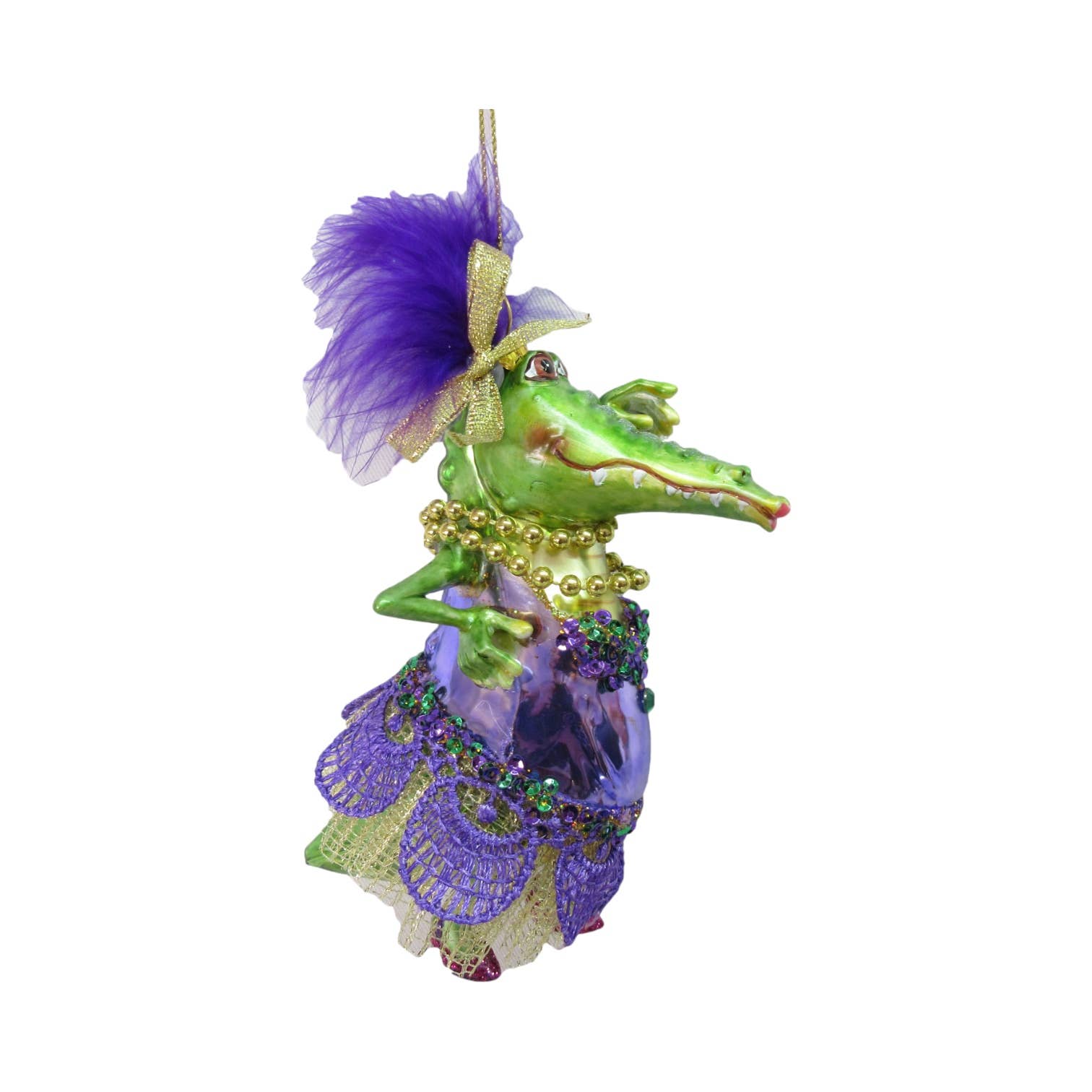 December Diamonds – wholesale Prydnad – Mardi Gras-krokodil F0