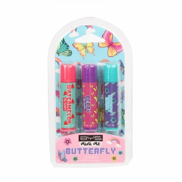 Beauty Pro - Wholesale Lip Balm Set - BYS MINI ME Lip Balm Kit BUTTERFLY 3pc0