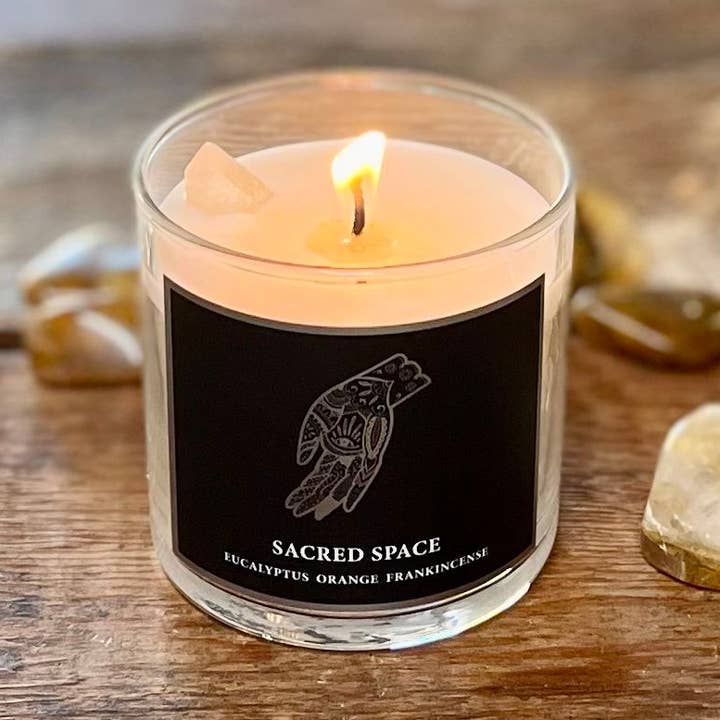 6oz Sacred Space Candle for wholesale by Magic Fairy Candles