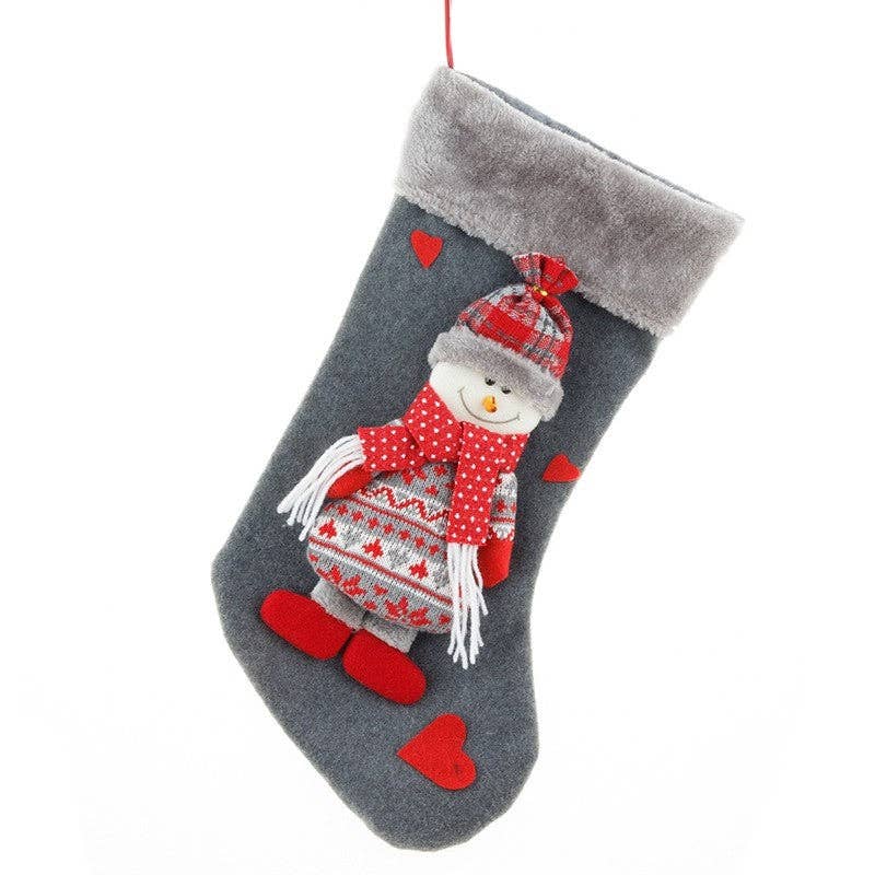 ShieldChic – wholesale Holiday Stocking – New Faceless Old Man Christmas Socks Christmas Decorations Forester Dolls Red Socks Gift Bag1