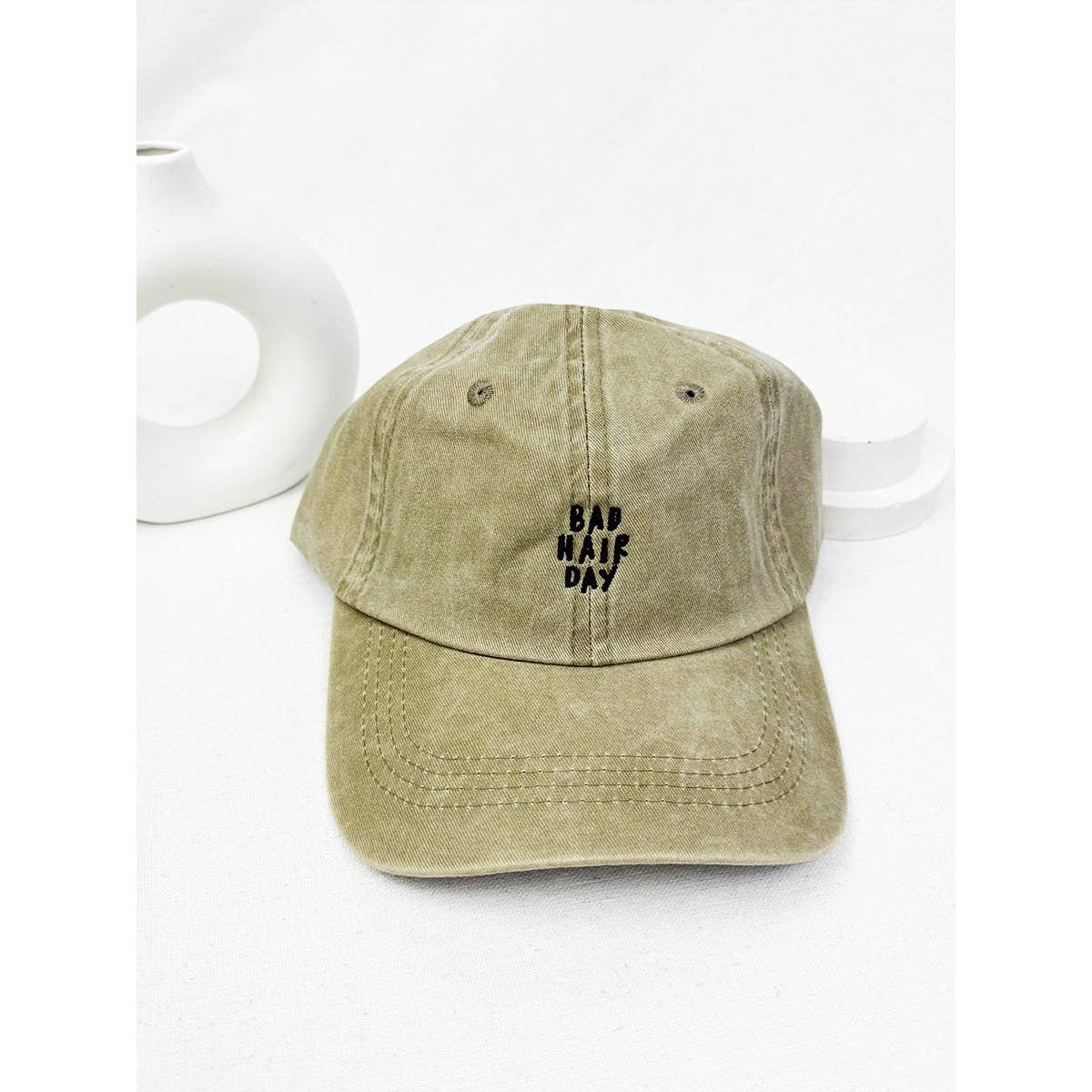 Love and Repeat - Wholesale Baseball Cap - Unisex - Bad Hair Day Embroidered Washed Baseball Cap5