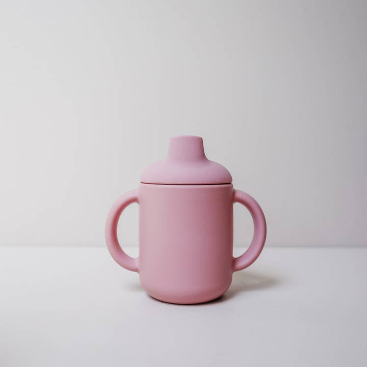 Ed & Co. - Wholesale Drinking Glass/Cup - Kids & Baby - Dusty Rose Sippy Cup