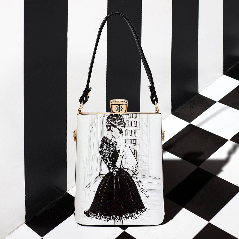 Sensibling Corp. – wholesale Top handle bag – women's – Lady Printed Top Handle Mini Bag / Crossbody Bag
5