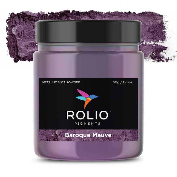 Poudre de mica métallique Baroque Mauve 50g pour la vente par Rolio Pigments