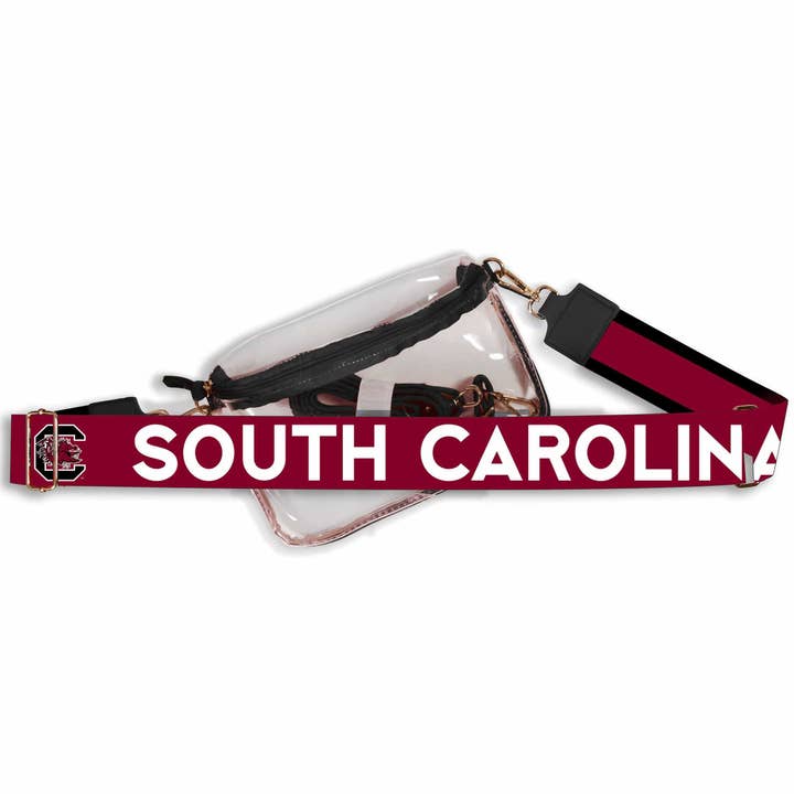 South Carolina Hailey Clear Sling Bag with Logo Strap by Desden for wholesale by Desden