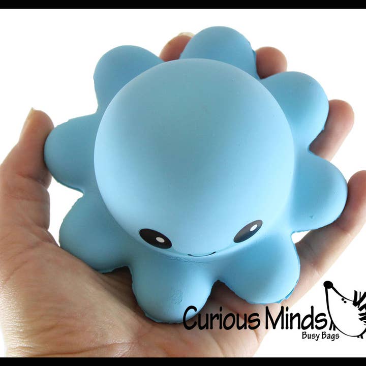 Curious Minds Toys - Wholesale Knijpbal - Kinderen en baby - 1 Octopus Slow Rise Squishy Toy - Traagschuim Squish Stress4