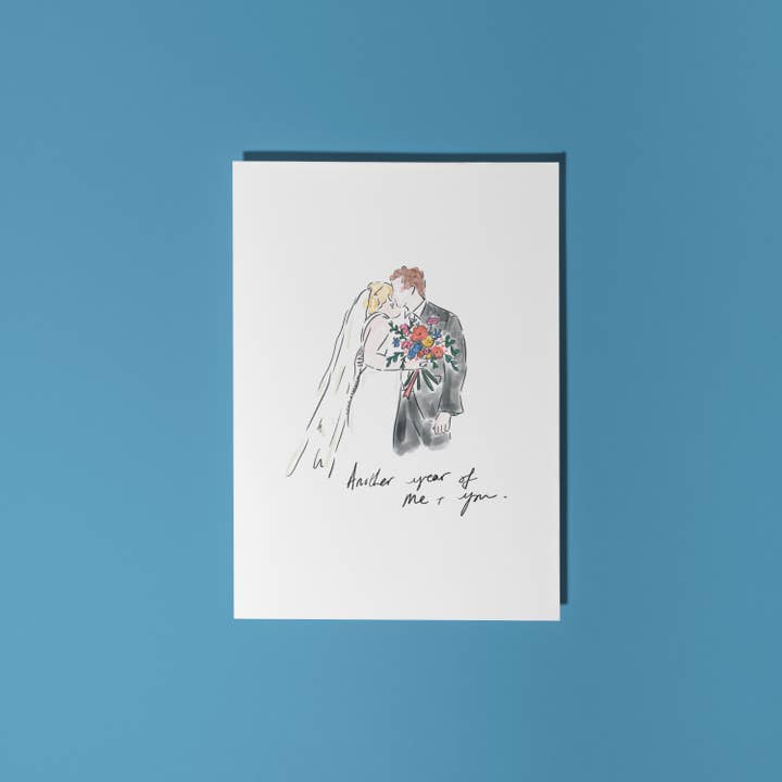 Another Year of Me & You - Card for wholesale by Holly Bright Art