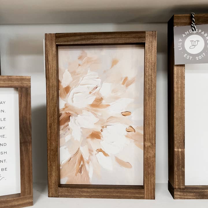 Lily and Sparrow - Wholesale Sign - Pastel Petals - 1 | Spring Wall Art, Spring Wood Sign