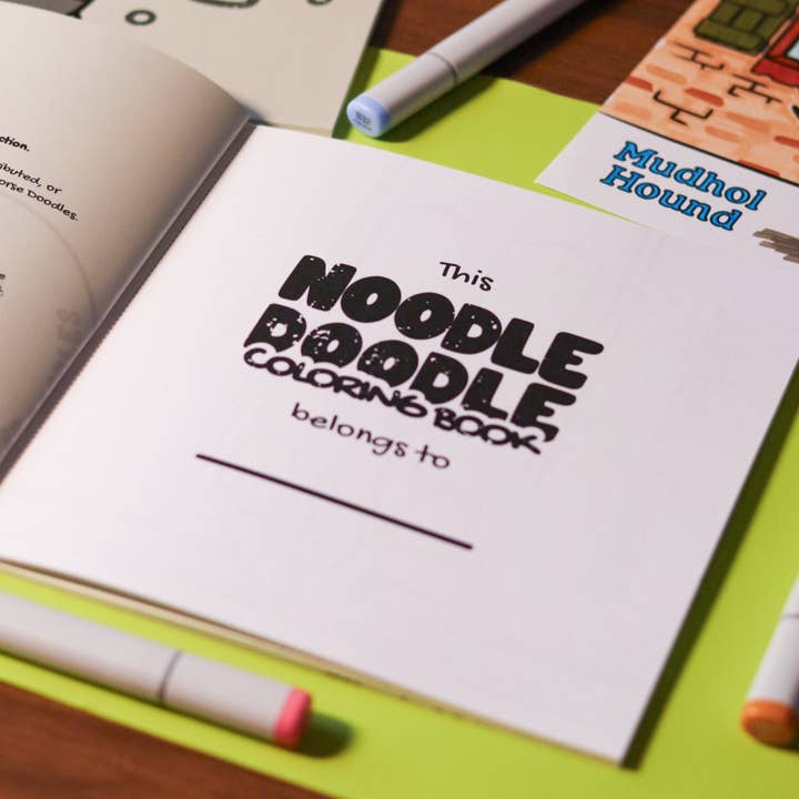 Noodle Horse Doodles - Wholesale Coloring & Activity Book - Adult - NEW! 8x8" Noodle Doodle Coloring Book | Vol. 11