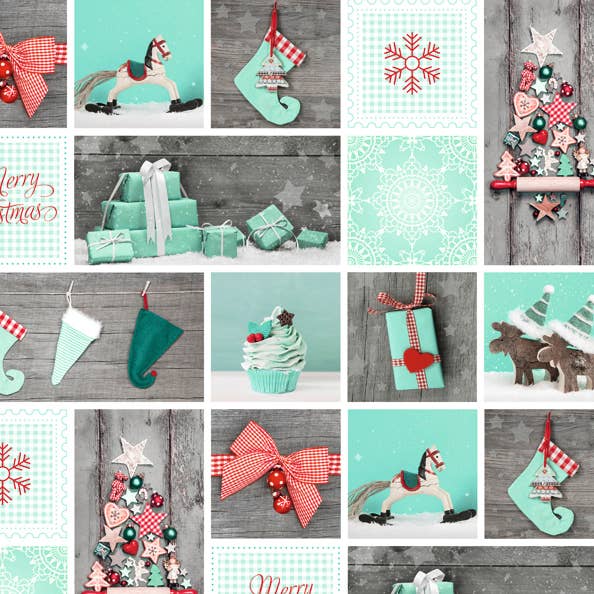 Motiv fotokartong ”Julmynta/röd”, 49,5 x 68 cm för wholesale av URSUS® / Buntpapierfabrik Ludwig Bähr GmbH & Co. KG