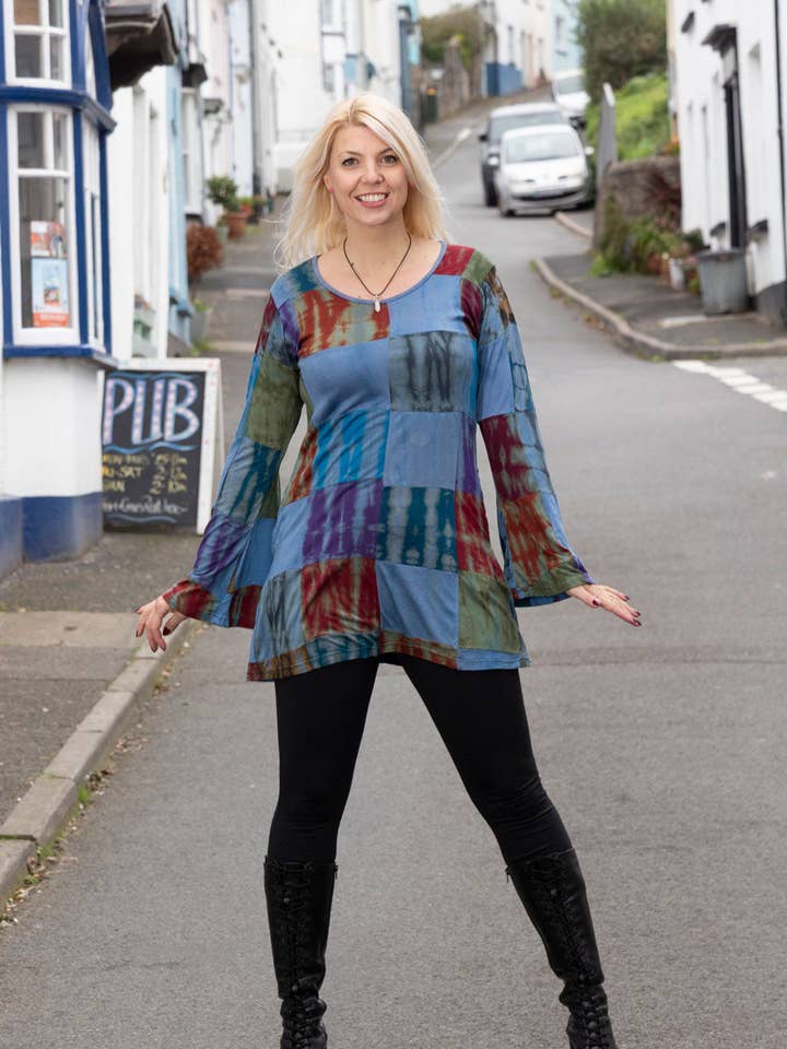 Emery flared dress with pockets for wholesale by Wicked Dragon Clothing