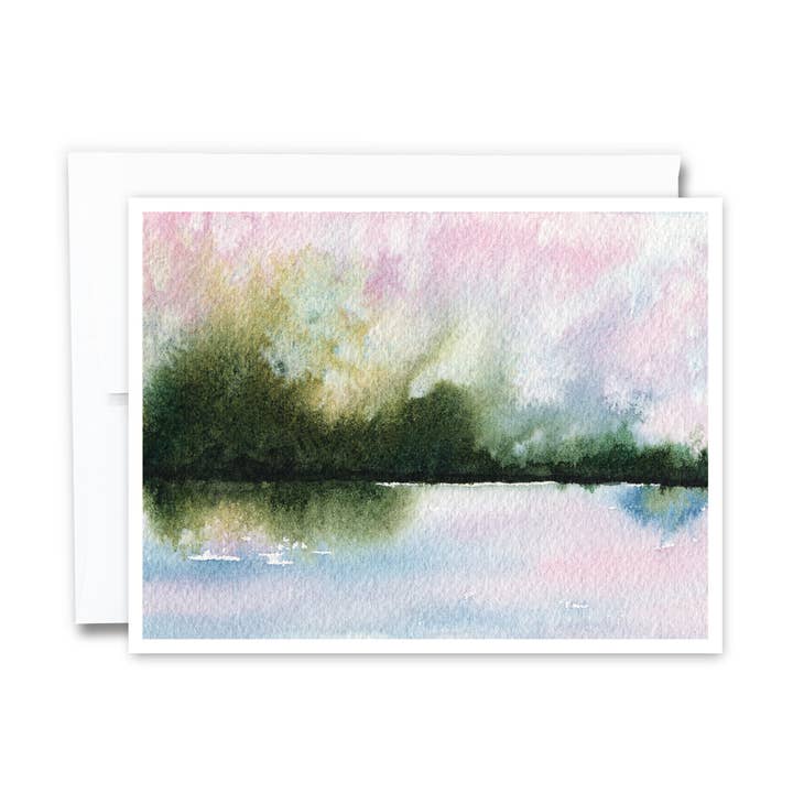 Abstract Landscape #13 Notecard for wholesale by Green Artist Designs