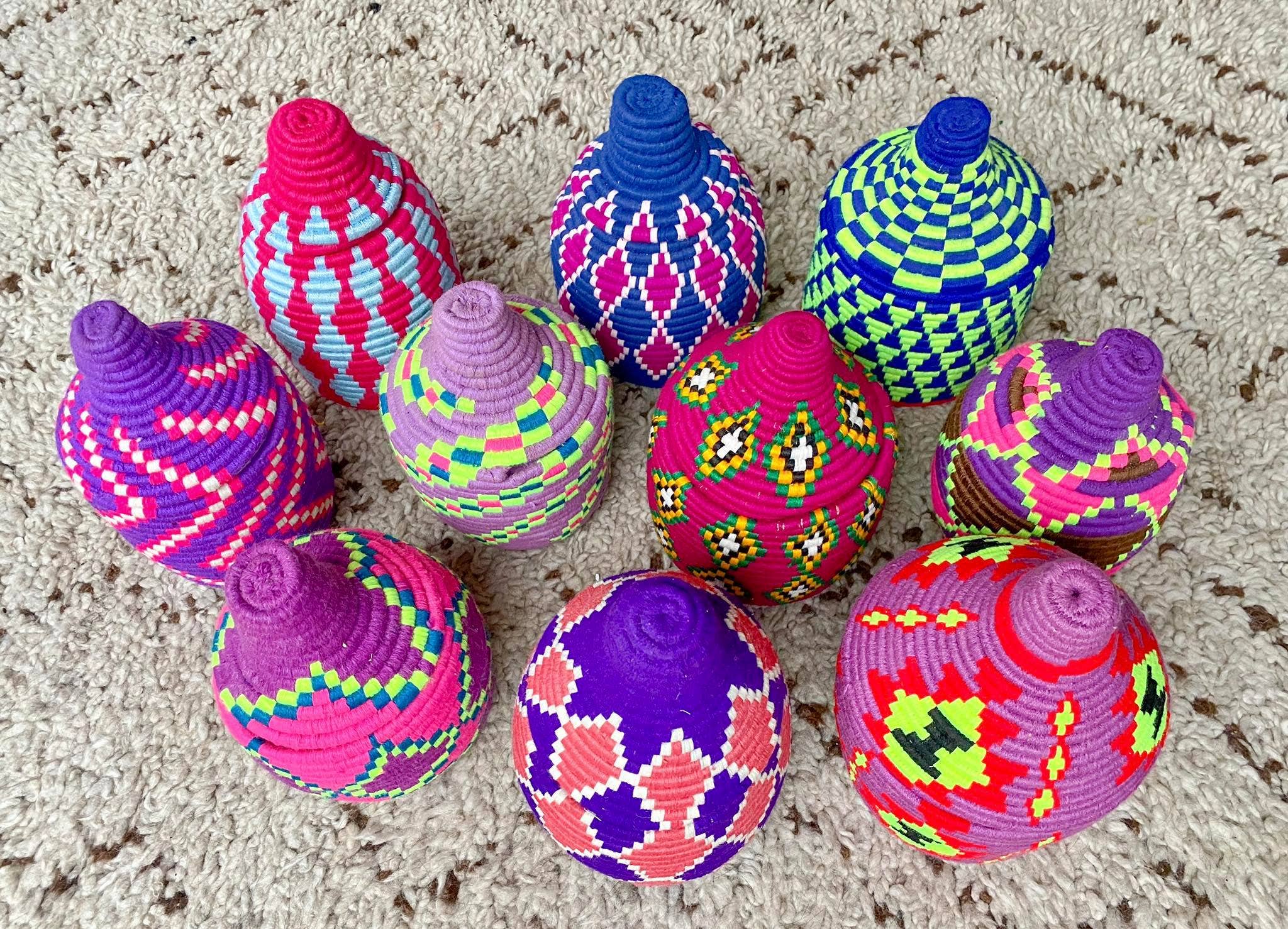 SOUK in the CITY - Wholesale Basket - Set of 5 Berber Baskets (fixed color mixes)12