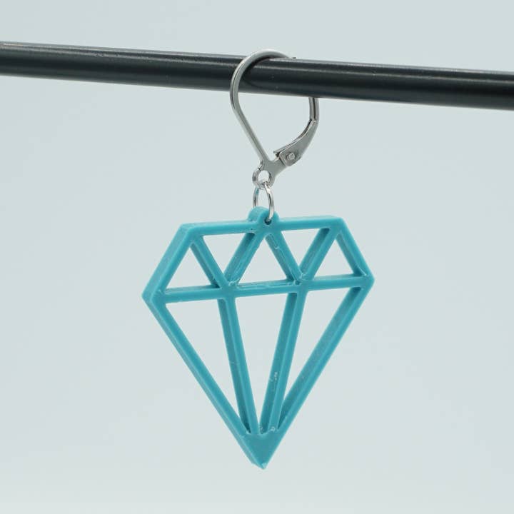 Brincos diamantados Lellebel por atacado de Lellebel