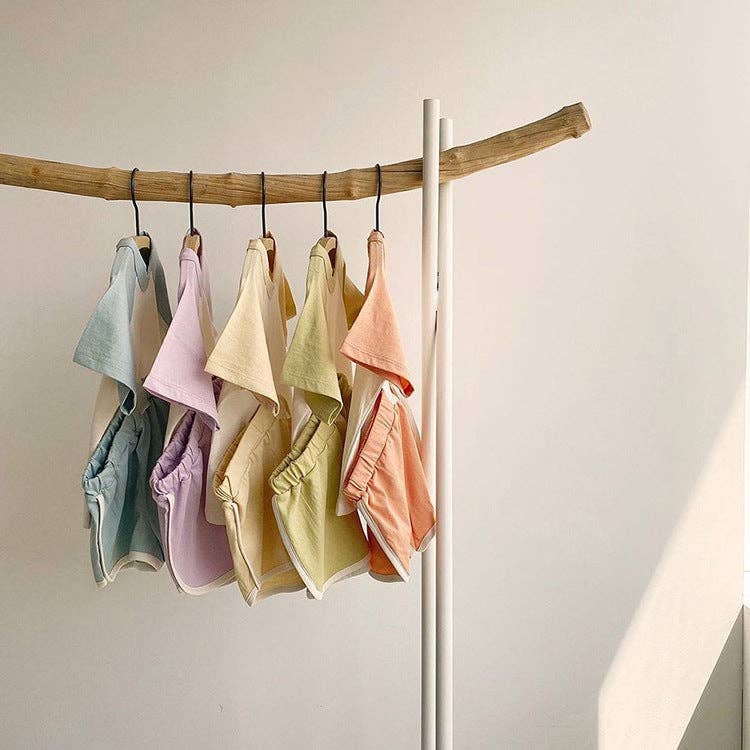 MyKids-USA® - Wholesale T-Shirt - Kids - Round Neck Short-Sleeved Top & Shorts Summer Cotton Set3