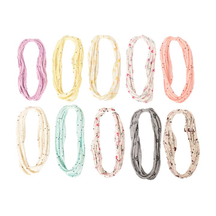 Shreds + rerope - Wholesale Fashion Headband - Women's - Valentine's Day Shred Bands - Heart Prints + Patterns