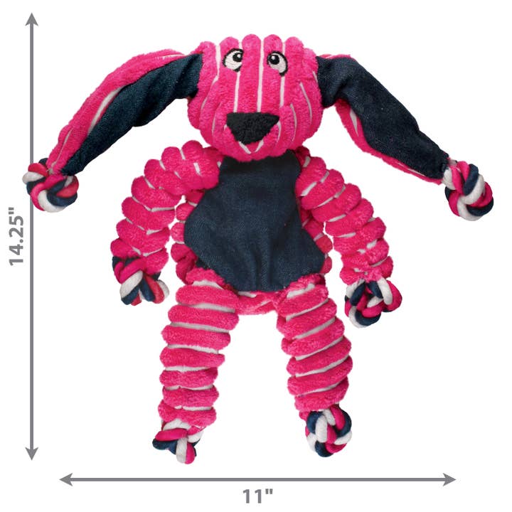 Pet Palette Distribution - Wholesale Pet Rope Toy - Dog - KONG® Floppy Knots Bunny Dog Rope Toy Medium/Large