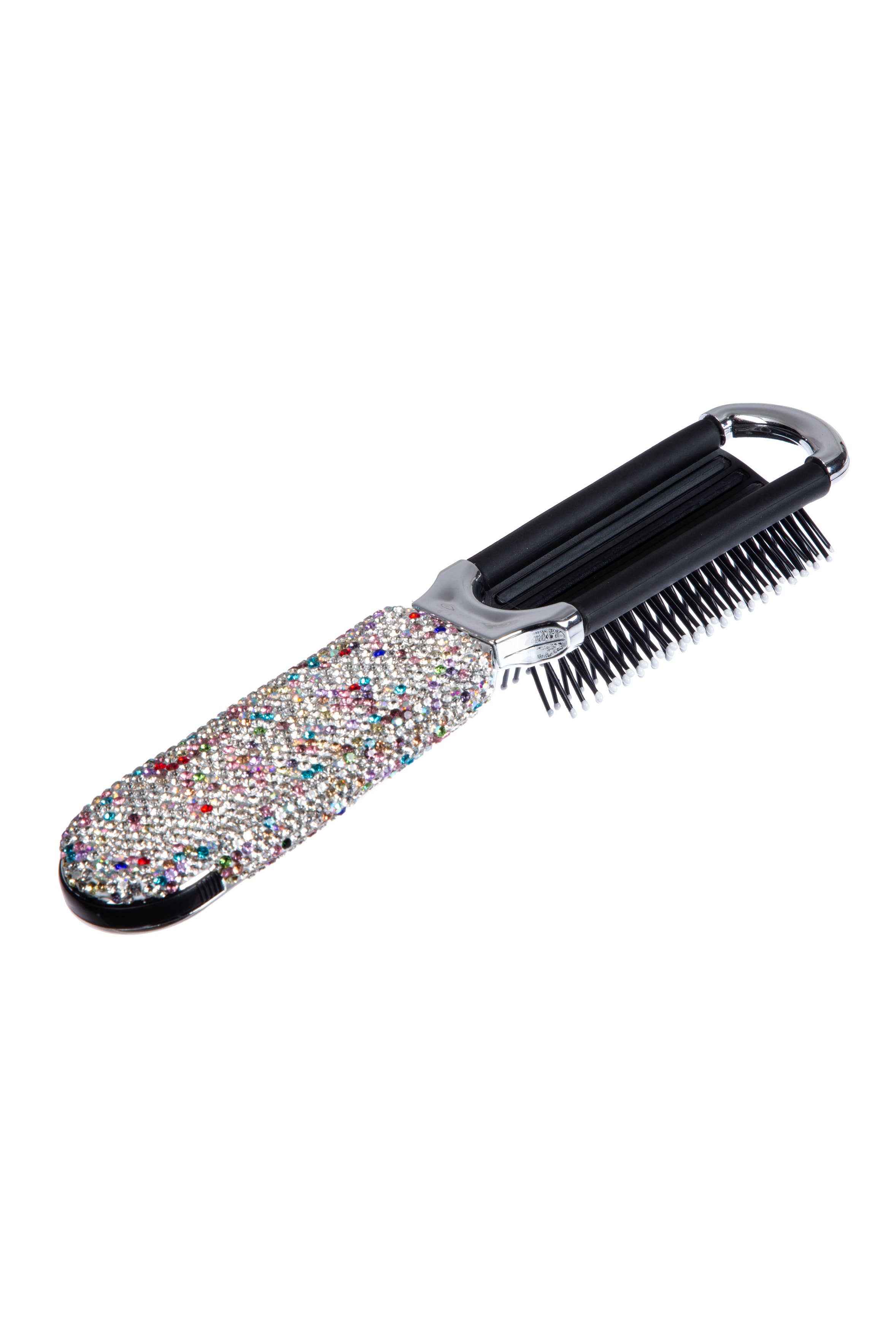 Ole - Venta al por mayor Cepillo/peine - Cepillo de Pelo y Espejo de Viaje Compacto Plegable con Pedrería de Cerámica MIS100914