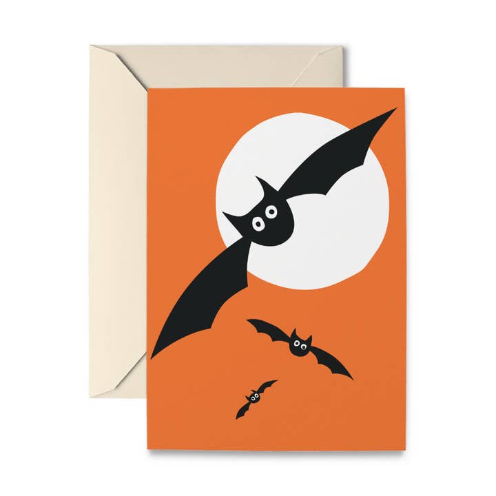 Spooky Bats Greeting Card for wholesale by R. Nichols Stationery & Gifts