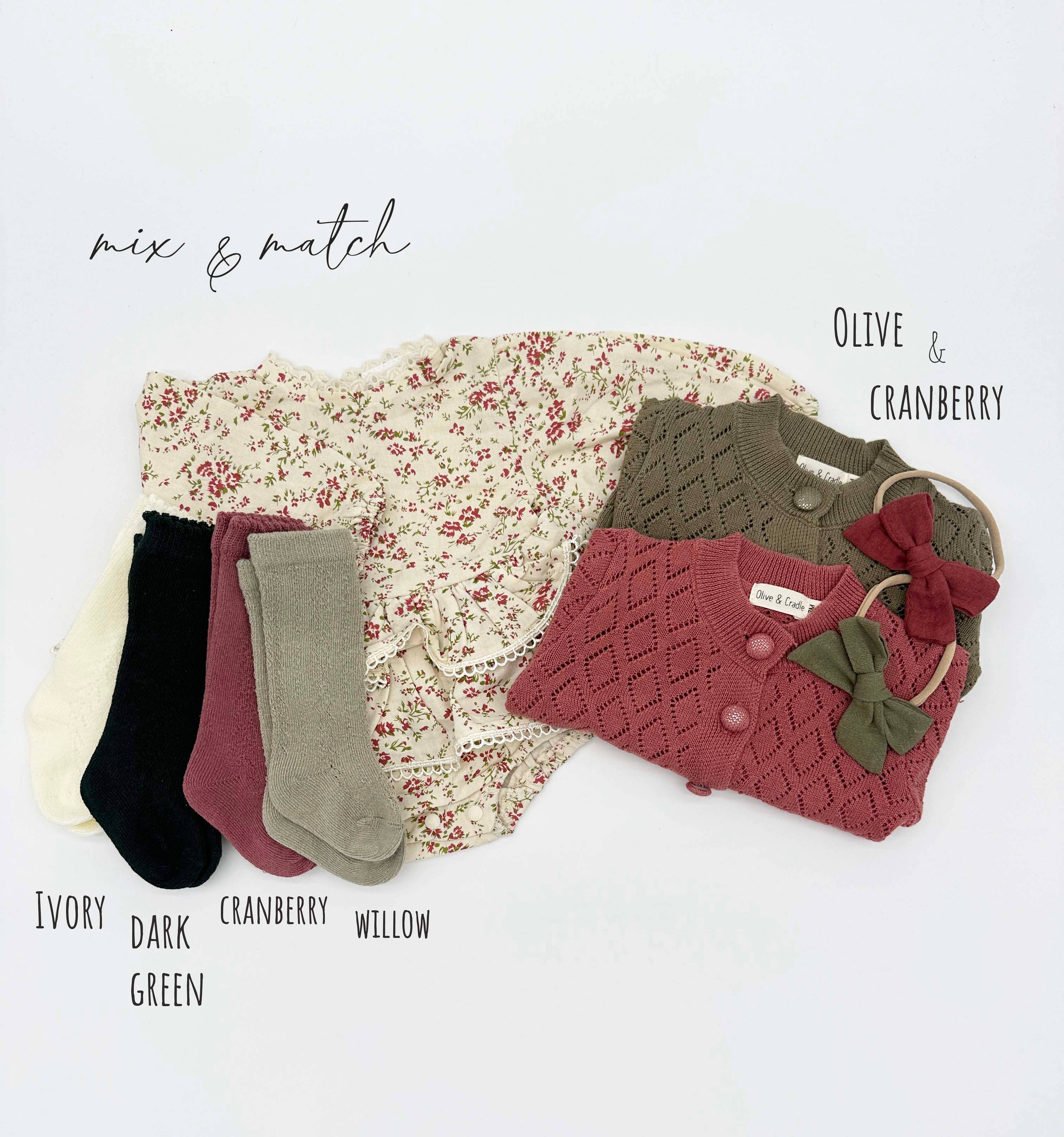 OLIVE & CRADLE - Venta al por mayor Conjunto de ropa - Bebés - Mono Floral Bella8