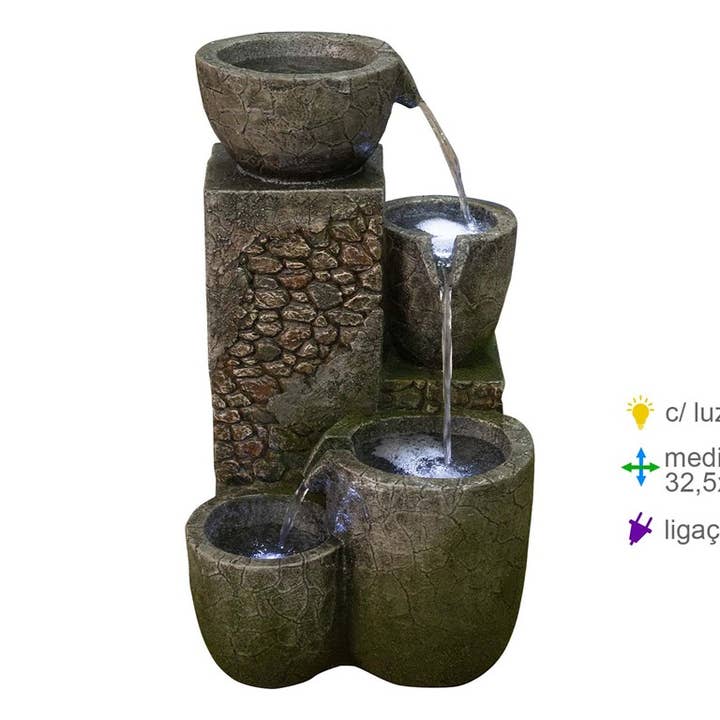 Fountain Resin Nature 32, 5x33, 5x57cm for wholesale by Esoterica Arte