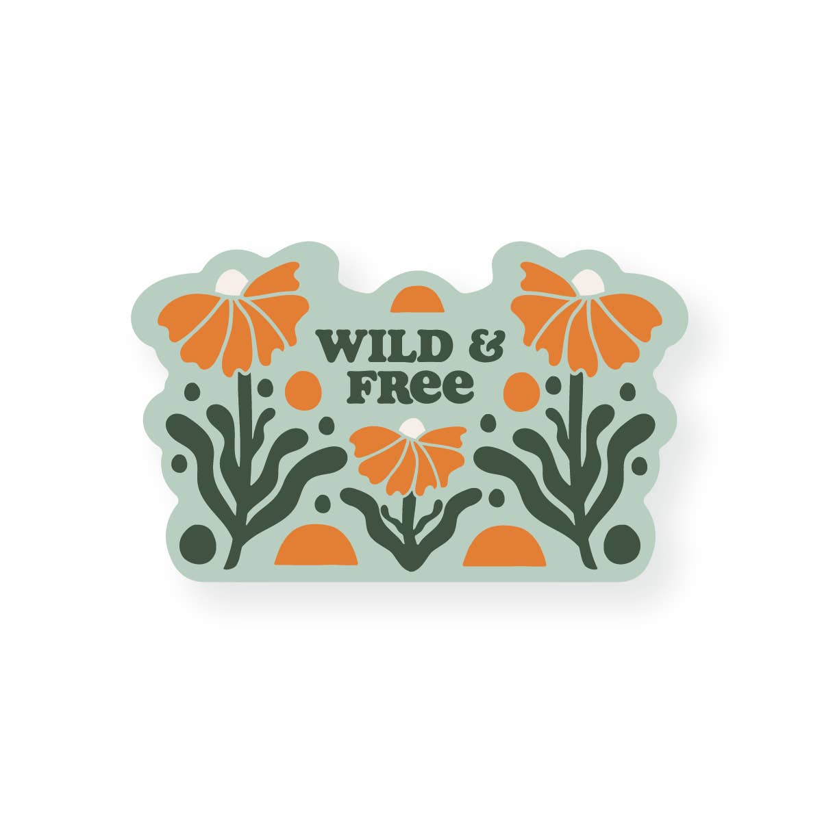 Graphic Heart - Wholesale Sticker - Wild and Free - Vinyl Sticker