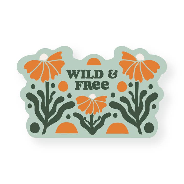 Graphic Heart - Wholesale Sticker - Wild and Free - Vinyl Sticker0