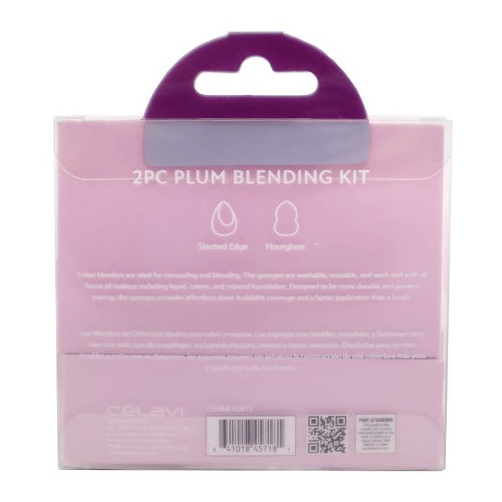 PINEAPPLE Beauty - Wholesale Makeup Sponge/Blender - Celavi 45612 Plum Blending Sponge Set - 12