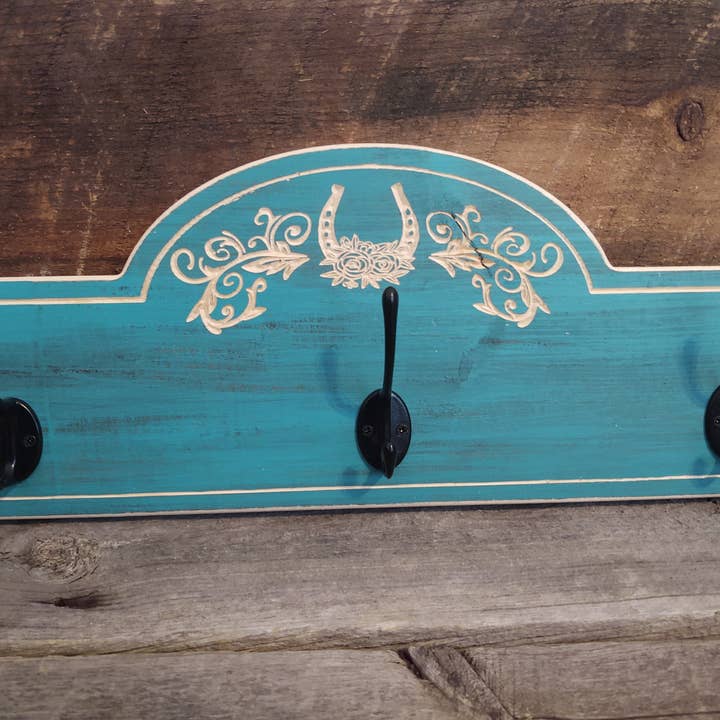 Kapstok- Hoefijzer bloemen voor wholesale door Knotty Pine Woodworks