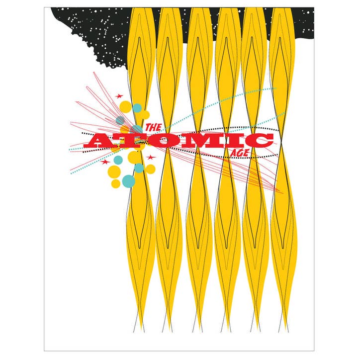 5'' x 7'' The Atomic Age Greeting Card for wholesale by Fridgedoor