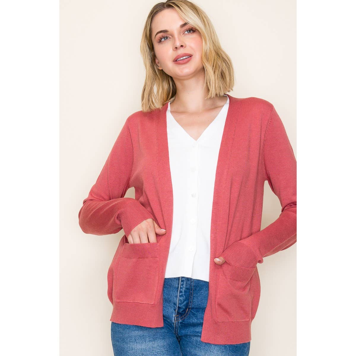 STACCATO - Vendita all'ingrosso Cardigan - Donna - CARDIGAN MAGLIONE SCOLLO A V 2FER21