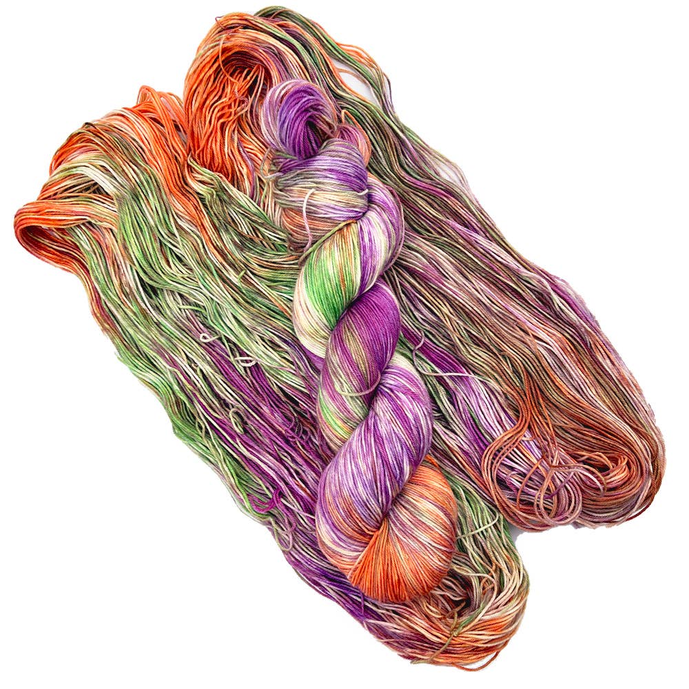 Mickey and Marie - Wholesale Yarn - Hand Dyed Yarn - Witch's Brew - Sock Weight1
