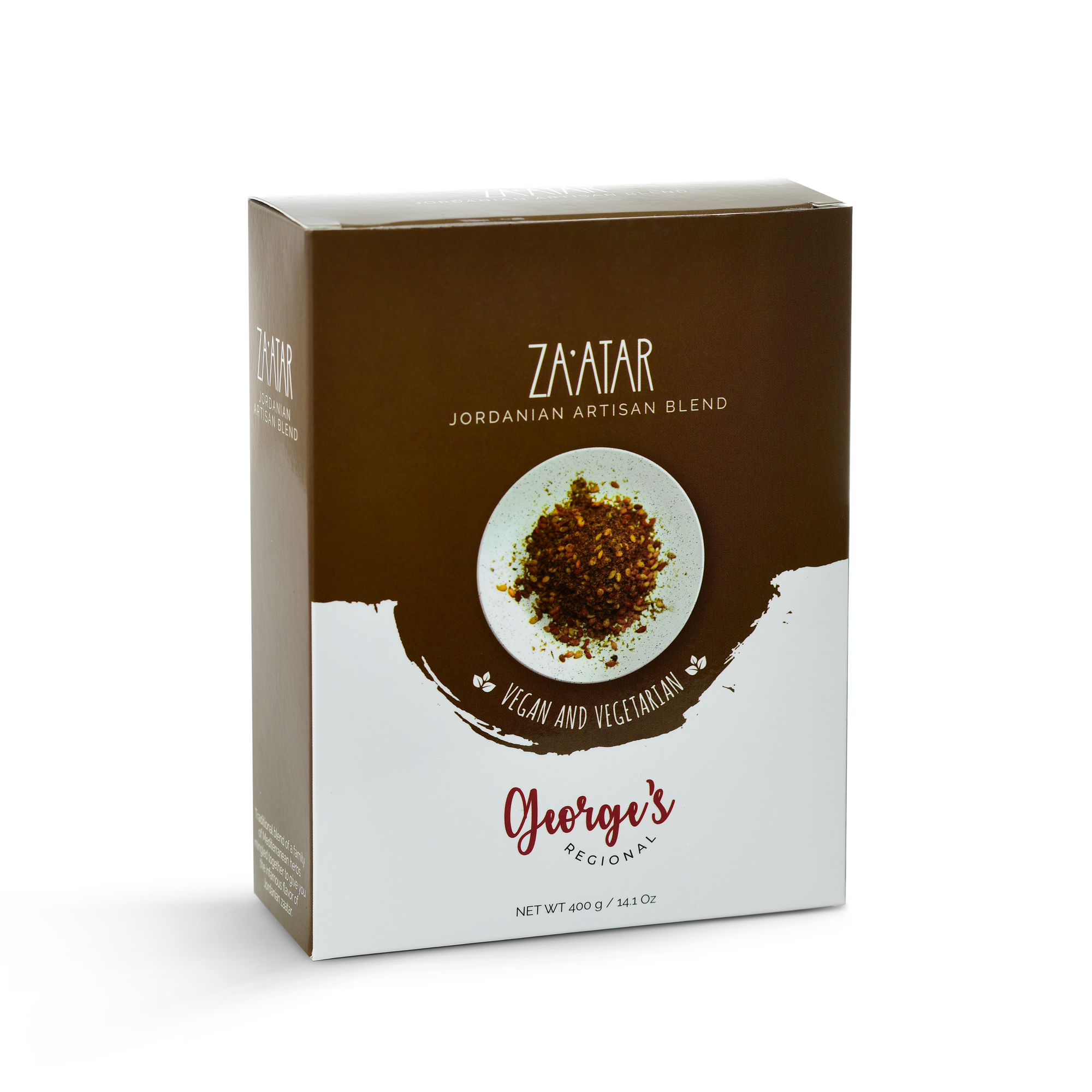 George's Regional - Vendita all'ingrosso Mix di spezie secche - Zaatar - Miscela artigianale giordana (astuccio 12/400g)1