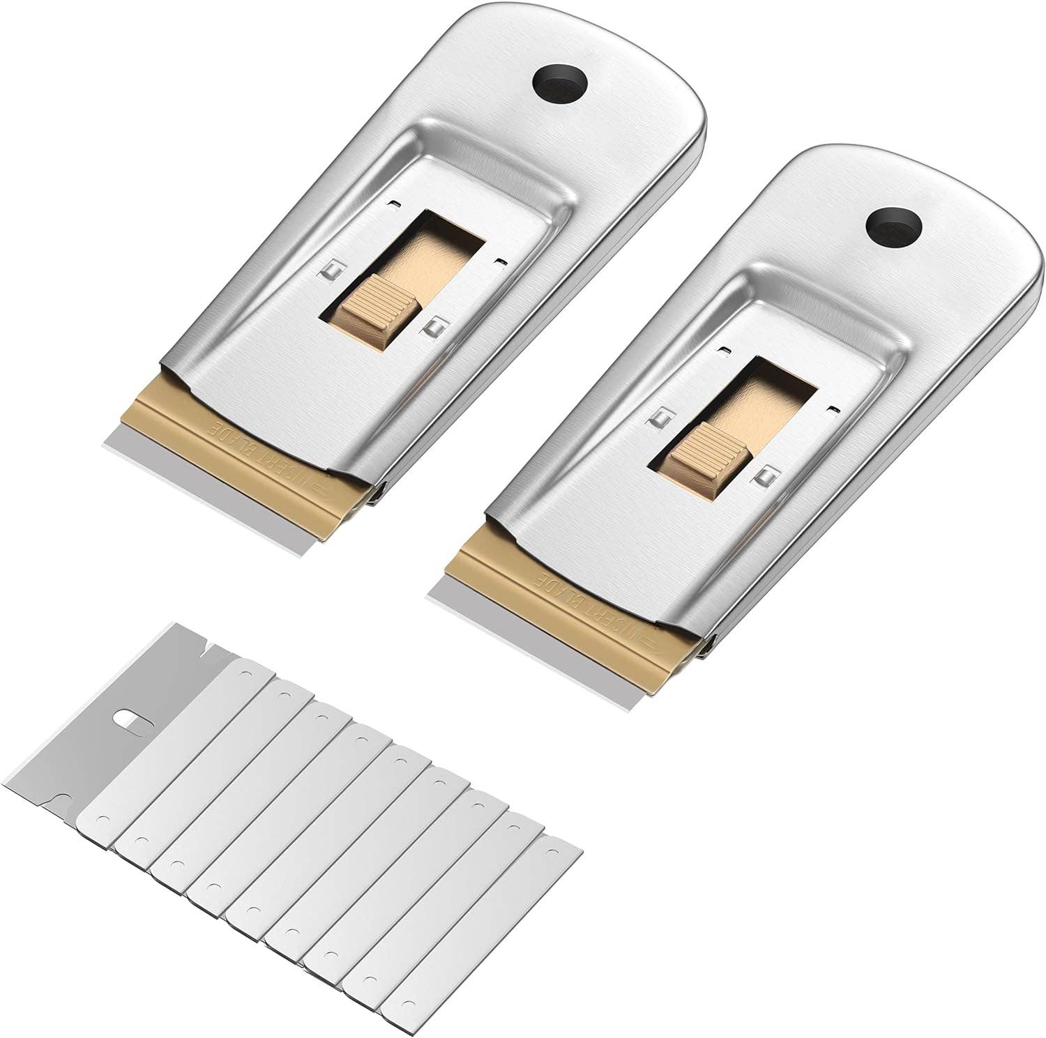 Bates Choice - Wholesale Craft Tool - Metal Razor Blade Scraper, 2 Pack0