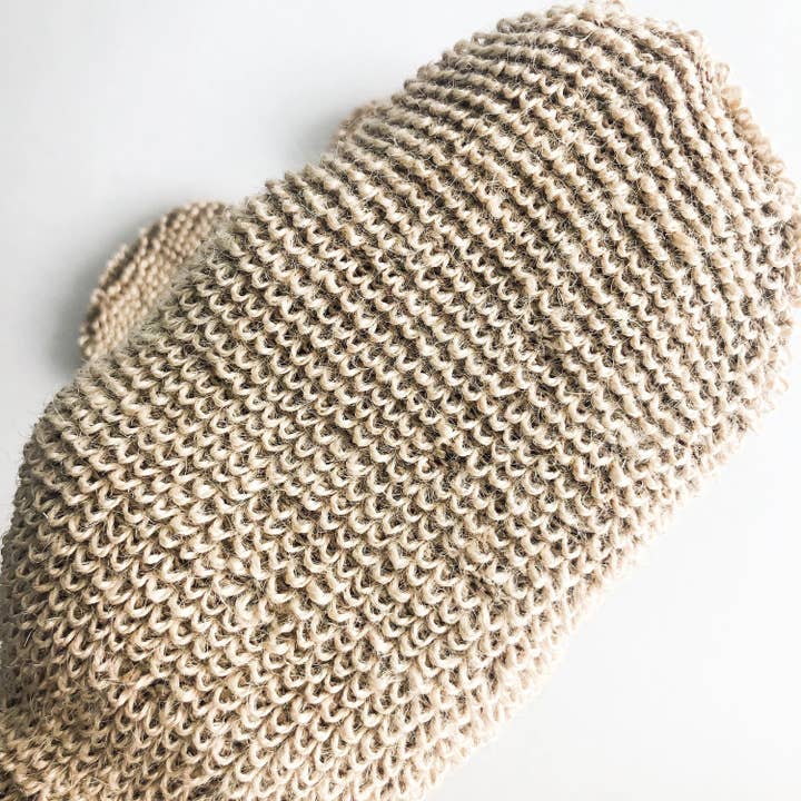 Smile Boutiques - Wholesale Exfoliating Gloves/Mitts - Natural Jute Mitt - Organic Biodegradable Exfoliating