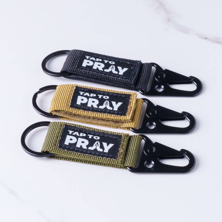 Tap To Pray® Tactical Carabiner Keychain for wholesale by Versible