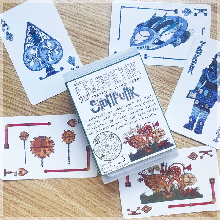 Steampunk Machinery - Cartes à jouer pour la vente par Erlenmeyer Art