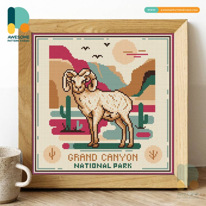 Grand Canyon National Park, Diamond Painting Kit - 120x120 for wholesale by Awesome Pattern Studio