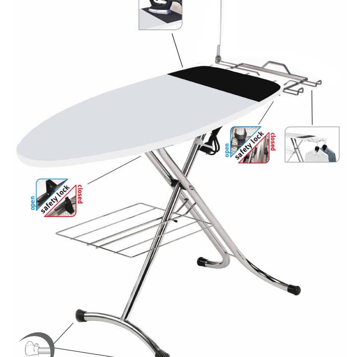 Top House - Wholesale Ironing board - Grey Rugby