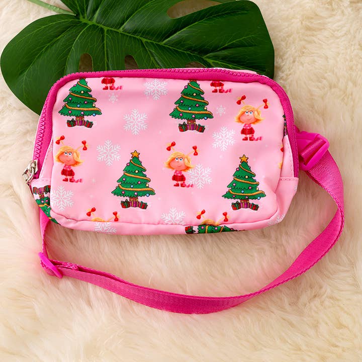 Kids Charm Online - Wholesale Belt Bag - Kids - Christmas printed fanny packs available in 5 prints.3