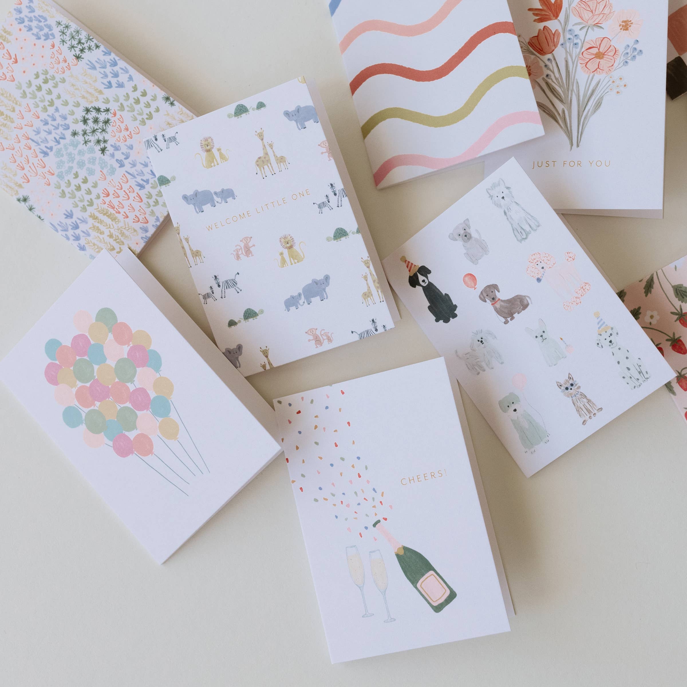 Ramona & Ruth - Wholesale Baby Card - Welcome Animals Mini Card1