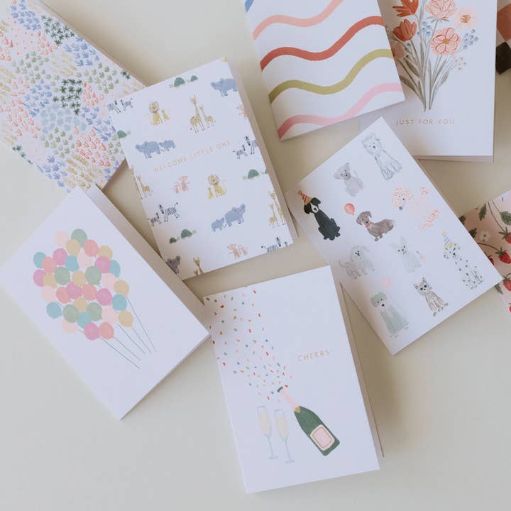 Ramona & Ruth - Wholesale Baby Card - Welcome Animals Mini Card1