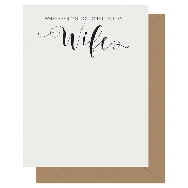 Letterpress Jess – wholesale Vardagliga hälsningskort – Krass kalligrafi fru Letterpress hälsningskort0