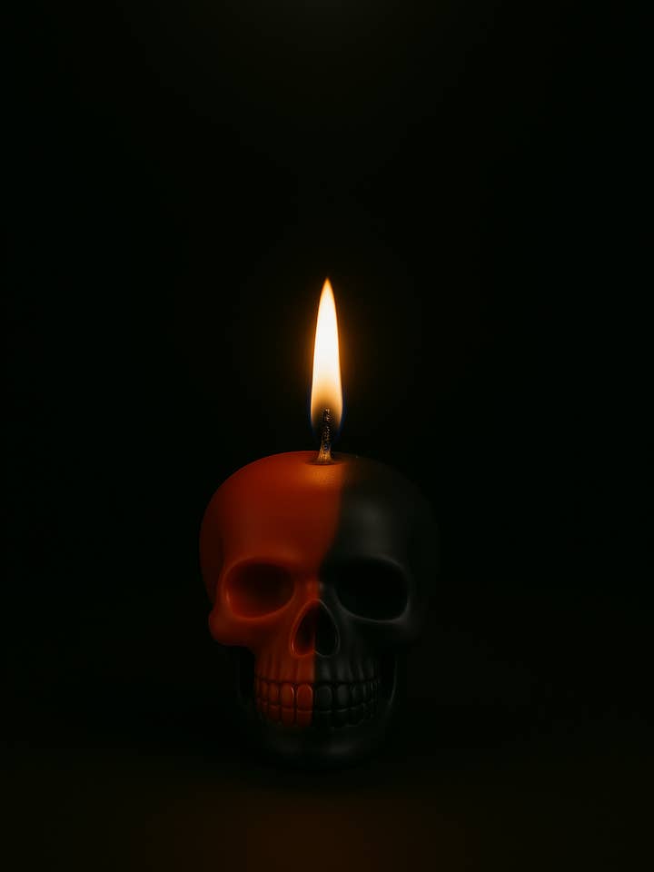 Skull Shaped Candle for wholesale by Wild Mango