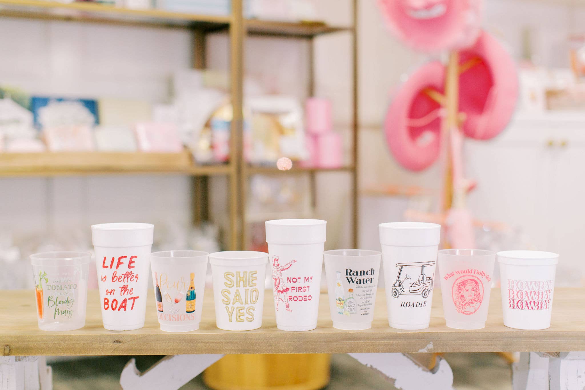 Sip Hip Hooray - Wholesale Disposable Tableware Pack - Let's Go Girls Cowgirl Rodeo Foam Cups- Rodeo1