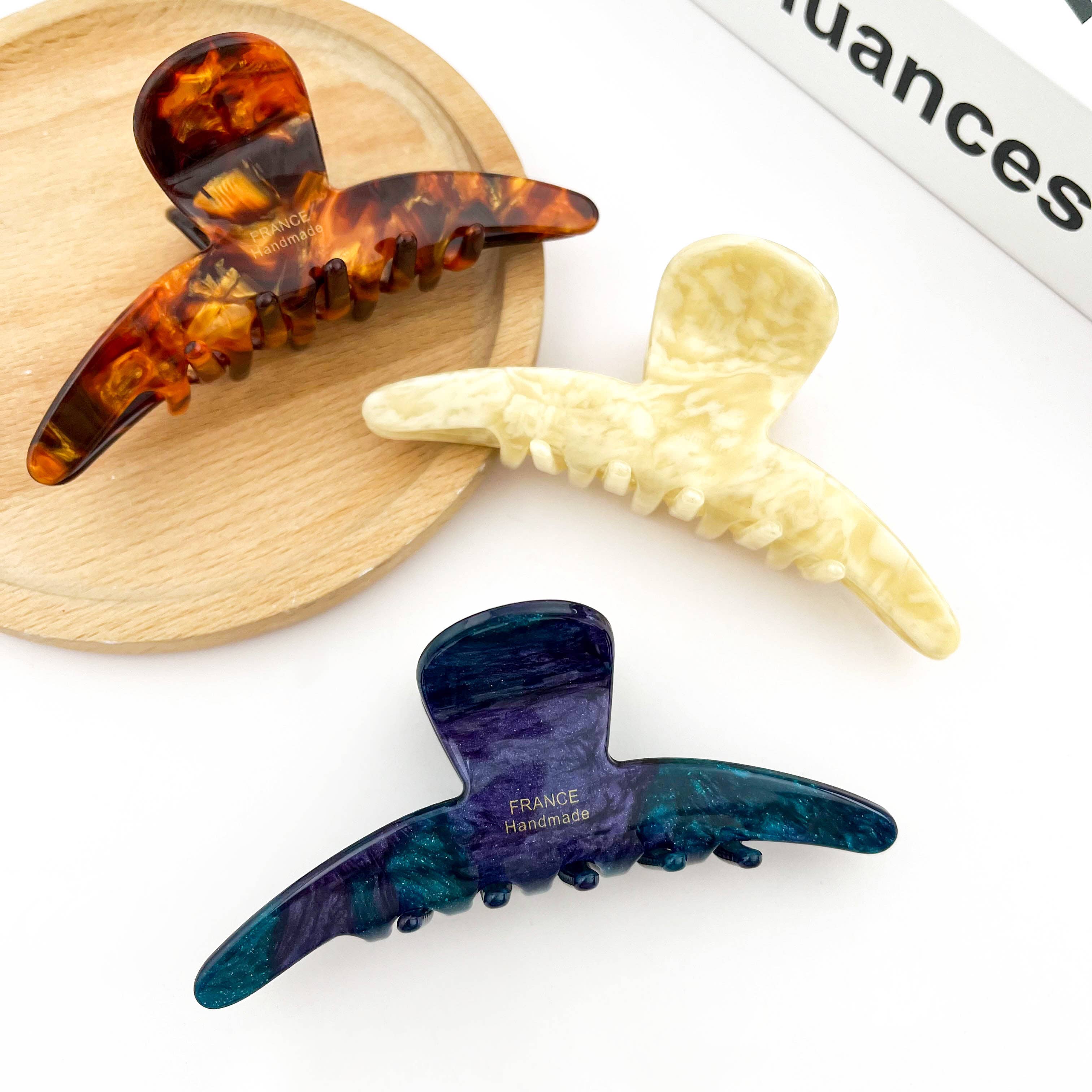 TheDivaSoap – wholesale Hair clip – Women’s – Acetate Classic Simple Claw Clip4