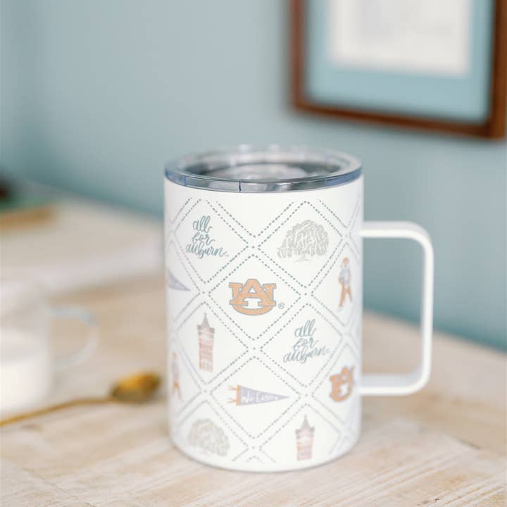 Gracefully Made Art - Wholesale Insulated Mug/Tumbler - Licensed 16 oz. Insulated Auburn University Mug7