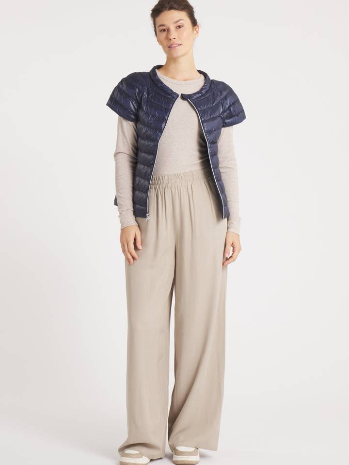 The St Ives | Down Vest | Ink Navy for wholesale by Cotes of London