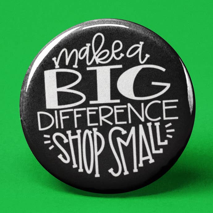 The Pin Pal Club - Wholesale Lapel Pin/Button - Shop Small Pinback Button0