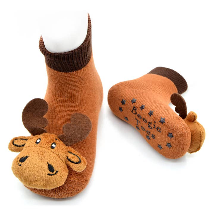 Liventi - Vente Chaussettes – bébé - Chaussettes Hochet Moose Boogie Toes